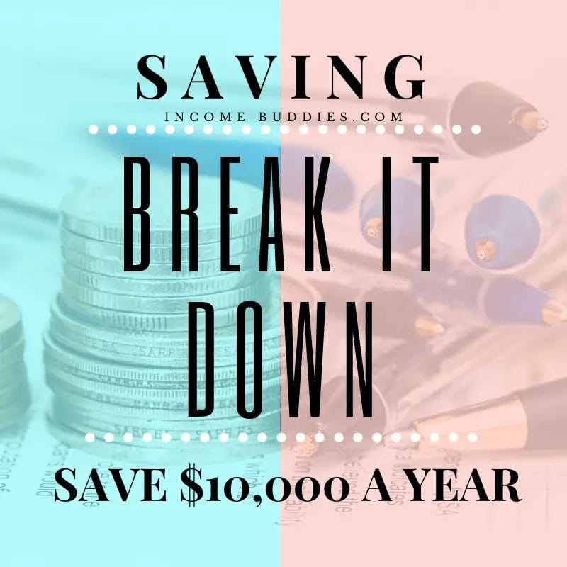 Saving - How to Save $10,000 per Year - Break It Down