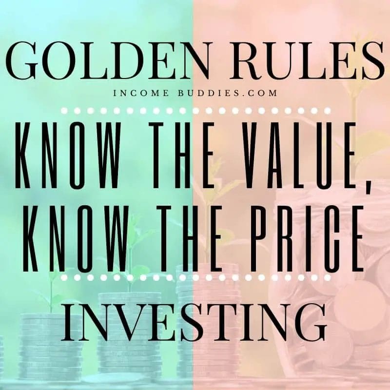 7 Golden Rules of Investing - Know the value, know the price