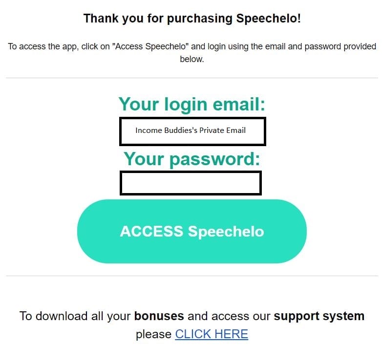 Speechelo After purchase