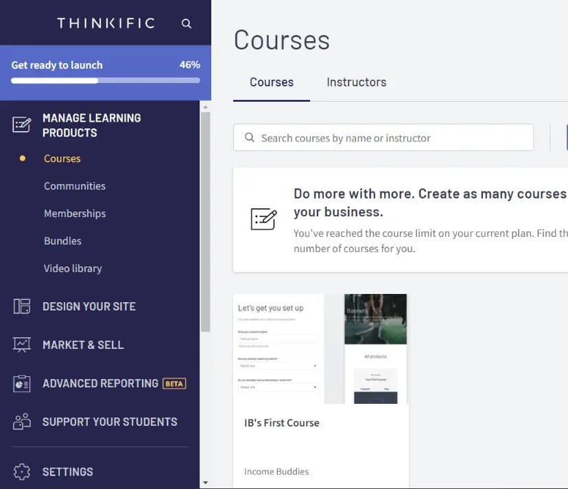Thinkific - Course Creation - Created