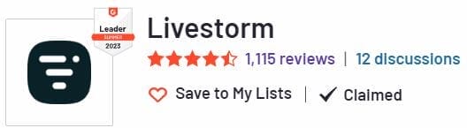 Livestorm User Reviews
