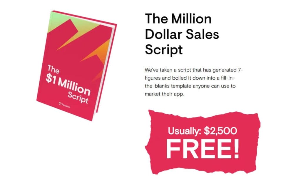 Passion.io Bonus - Million Dollar Sales Script