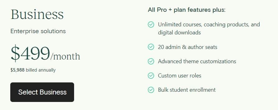 Teachable - Pricing Plans (Business Plan)