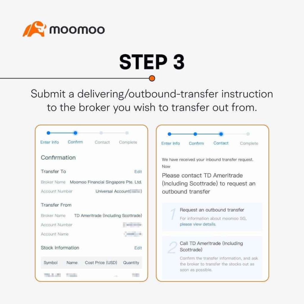 Moomoo Stock Transfer - Step 3