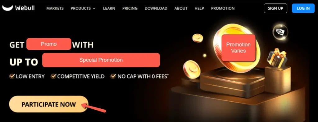 WeBull - Welcome Promotion - Page